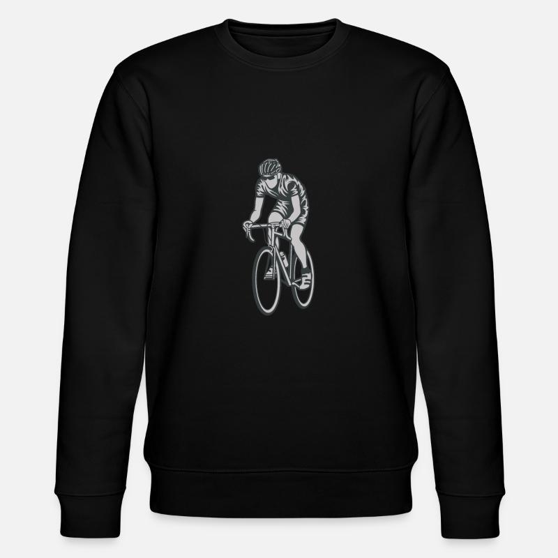 Radfahrer Bicycle Rennrad - Stanley/Stella Unisex Bio-Sweatshirt CHANGER  - Schwarz
