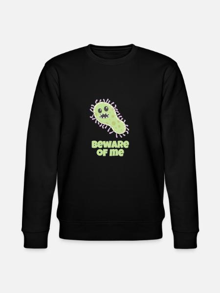 Beware of the virus - Stanley/Stella CHANGER Unisex Organic Sweatshirt - black