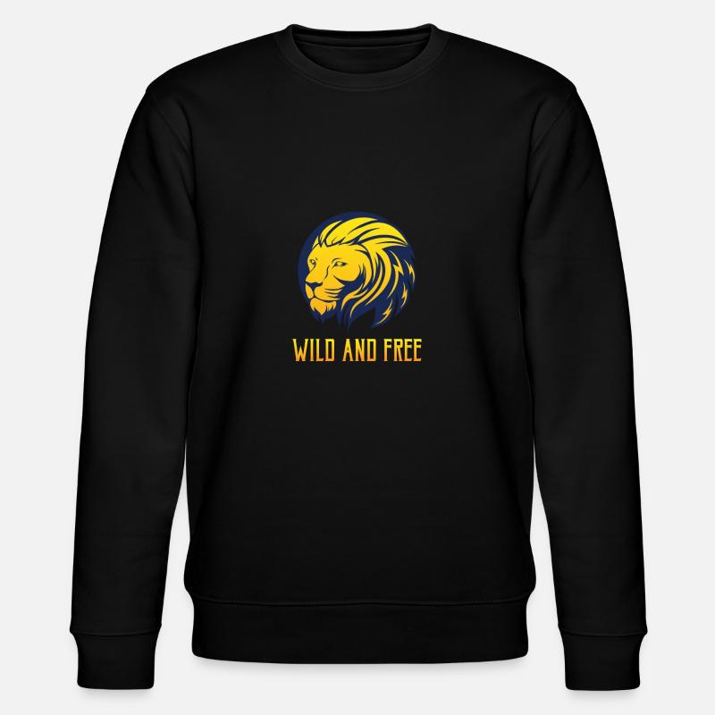 Lion - Sauvage et gratuit - Sweat bio CHANGER Stanley/Stella Unisexe - noir