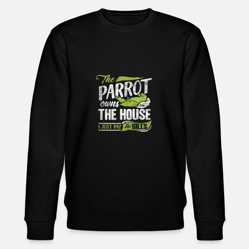 parrot - Stanley/Stella CHANGER Unisex Organic Sweatshirt - black