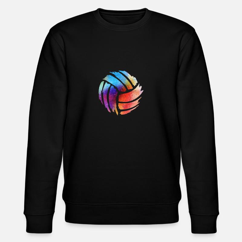 Volleyball - Stanley/Stella Unisex Bio-Sweatshirt CHANGER  - Schwarz