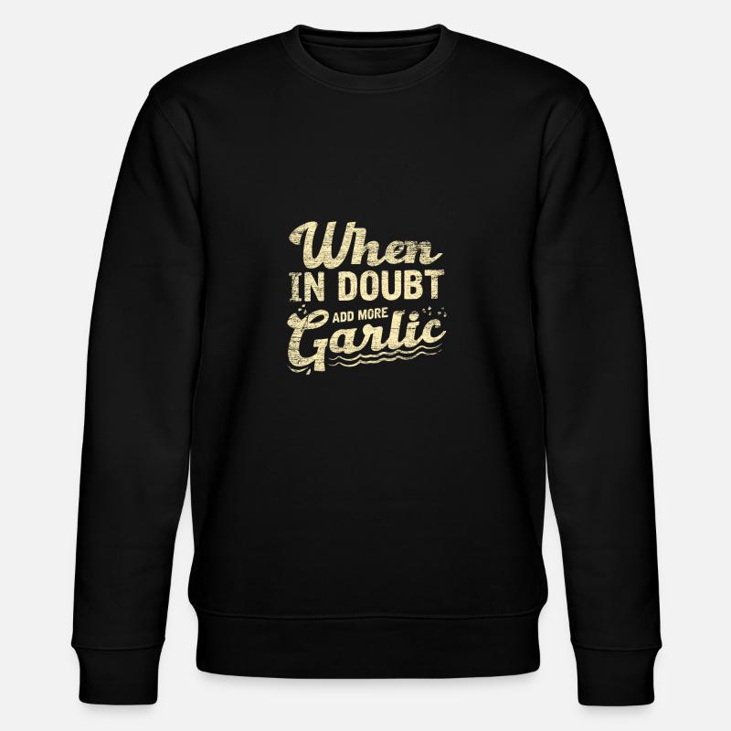 L'ail - Sweat bio CHANGER Stanley/Stella Unisexe - noir