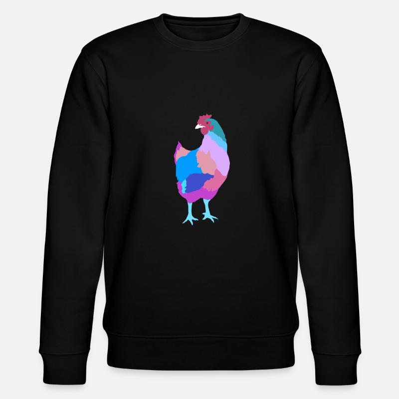 Huhn - Stanley/Stella Unisex Bio-Sweatshirt CHANGER  - Schwarz