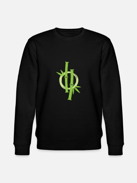 Bamboo Japanese Enso Circle - Stanley/Stella CHANGER Unisex Organic Sweatshirt - black