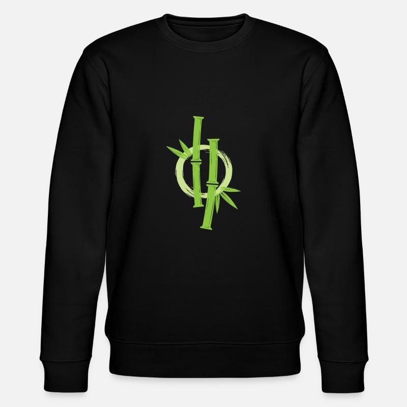 Cercle japonais Enso en bambou - Sweat bio CHANGER Stanley/Stella Unisexe - noir