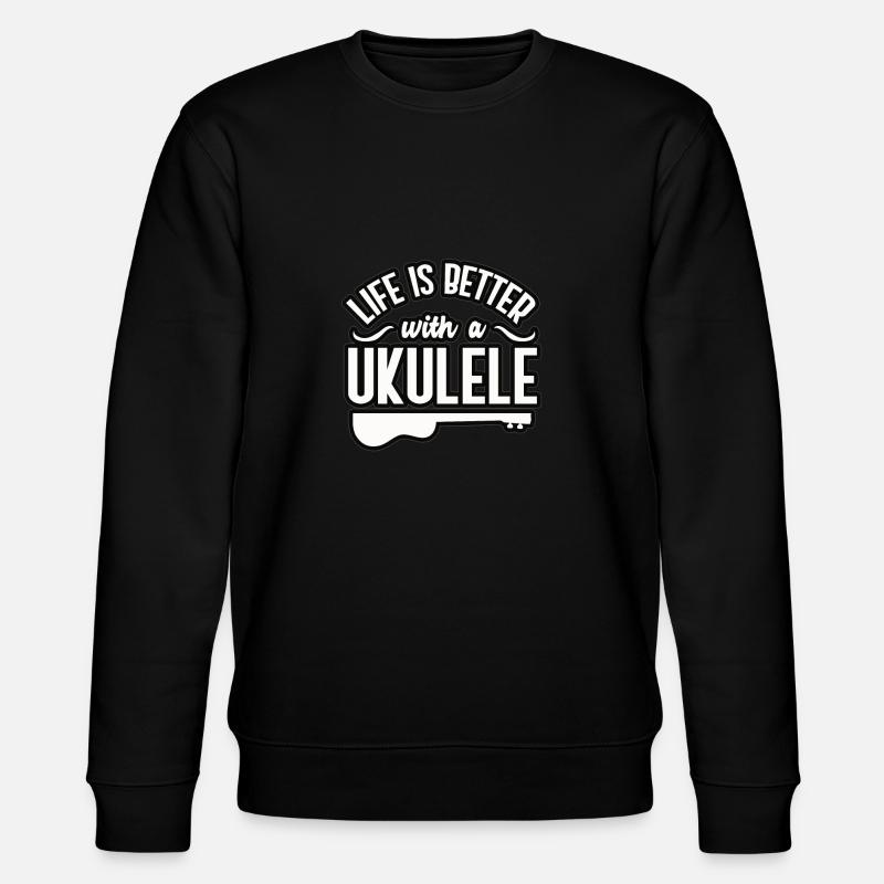Ukulele - Stanley/Stella Unisex Bio-Sweatshirt CHANGER  - Schwarz
