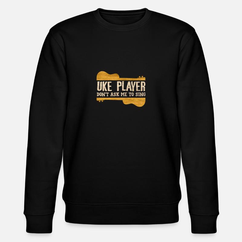 Ukulele player - Stanley/Stella CHANGER Unisex Organic Sweatshirt - black