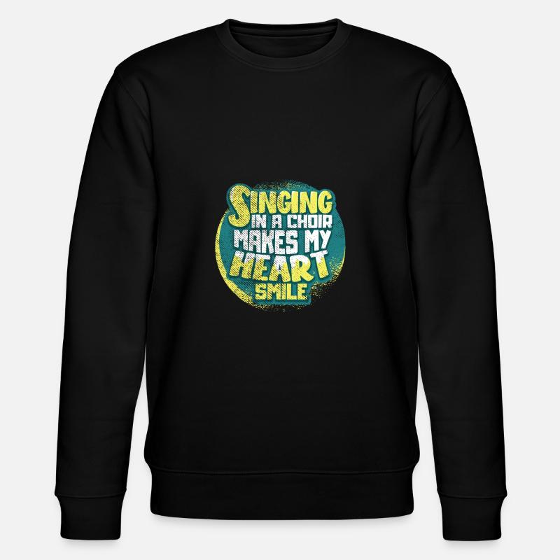 Choir singing - Stanley/Stella CHANGER Unisex Organic Sweatshirt - black