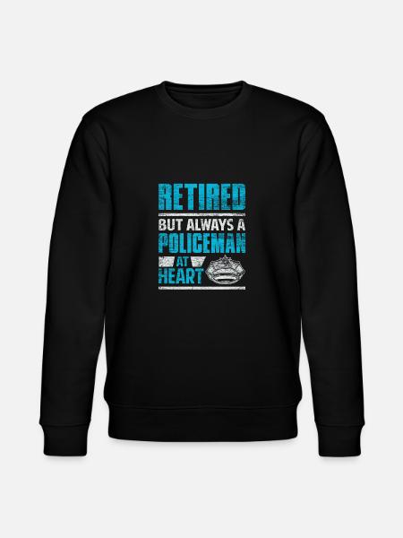 Police pensioner cop retirement - Stanley/Stella CHANGER Unisex Organic Sweatshirt - black