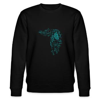 Informatiker Informatik Programmierer Nerd Geek - Stanley/Stella Unisex Bio-Sweatshirt CHANGER  - Schwarz - Vorne - Nik (191cm) & Marisol (170cm)