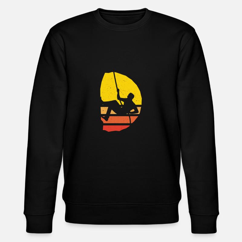 Grimpeur escalade rocher - Sweat bio CHANGER Stanley/Stella Unisexe - noir