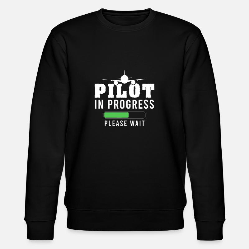 Pilot in training - Stanley/Stella CHANGER Unisex Organic Sweatshirt - black