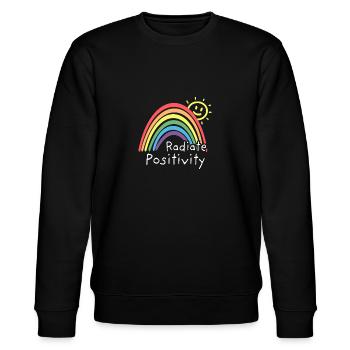 T&D Radiate Positivité Mignon Arc-en-ciel - Sweat bio CHANGER Stanley/Stella Unisexe - noir - Devant - Nik (191cm) & Marisol (170cm)