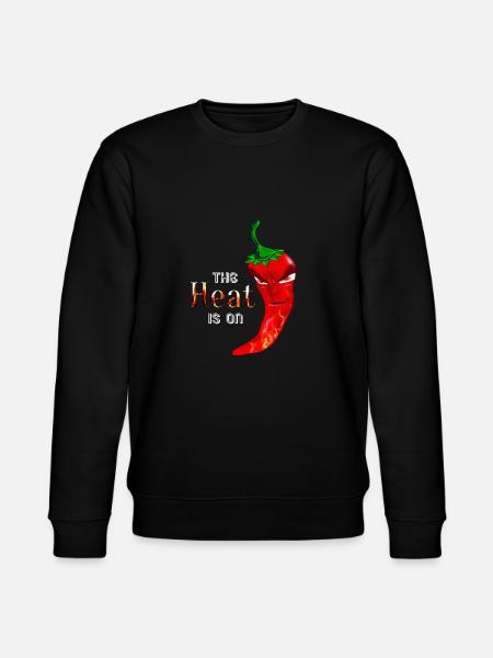 varm chili peber varmen er på pepperoni varm - Stanley/Stella økologisk unisex-sweatshirt CHANGER  - sort