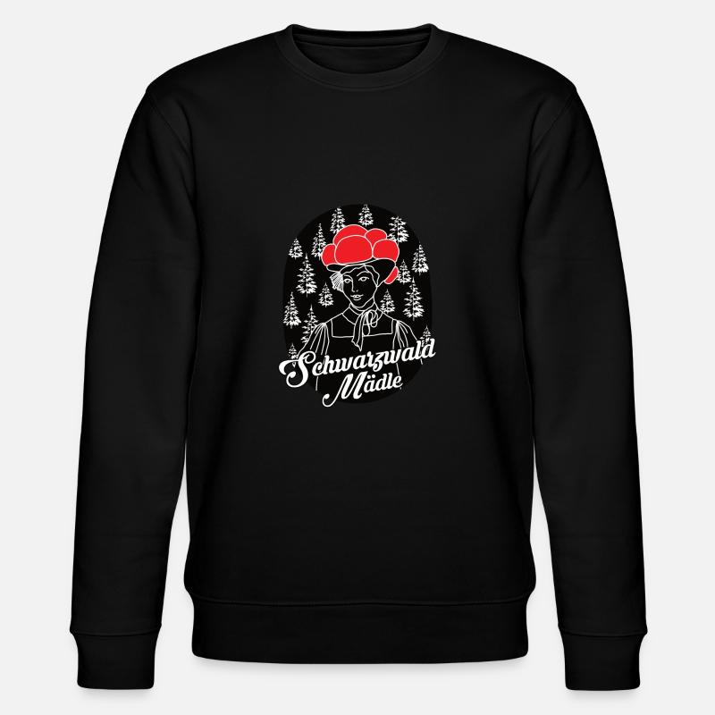Schwarzwald - Mädle - Stanley/Stella Unisex Bio-Sweatshirt CHANGER  - Schwarz