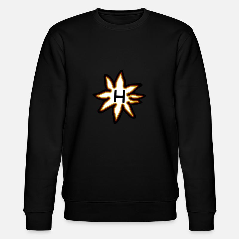 Haflinger Edelweiss Brandzeichen - Stanley/Stella Unisex Bio-Sweatshirt CHANGER  - Schwarz