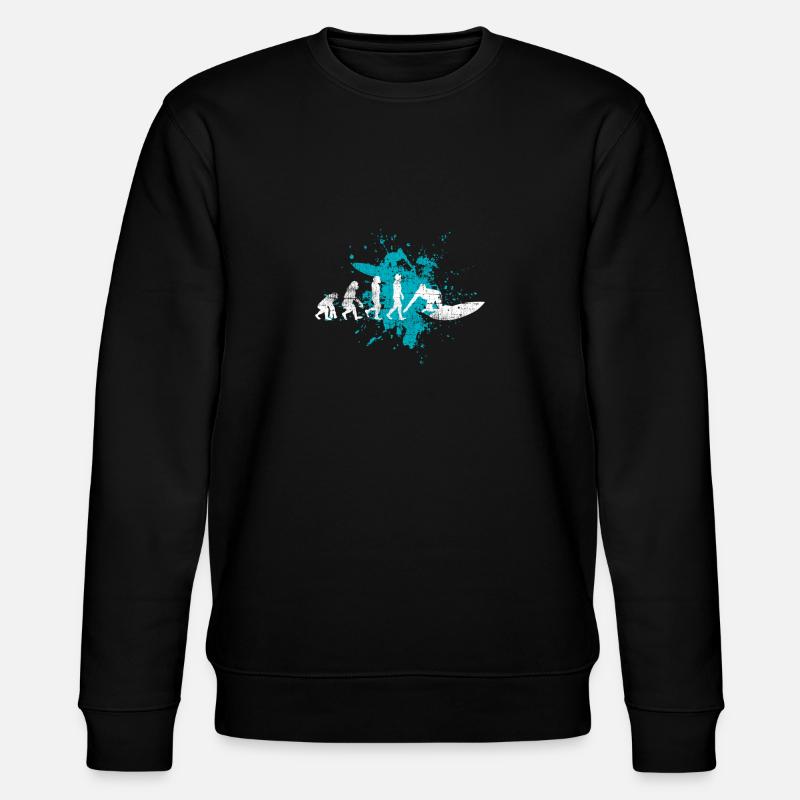 Surfer Surfen - Stanley/Stella Unisex Bio-Sweatshirt CHANGER  - Schwarz