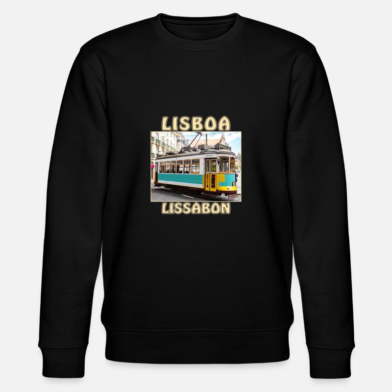 Lisboa tram Lisbonne - Sweat bio CHANGER Stanley/Stella Unisexe - noir