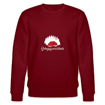 Schwarzwald bollenhut black forest boy gift - Stanley/Stella CHANGER Unisex Organic Sweatshirt - burgundy - Front - Nik (191cm) & Marisol (170cm)