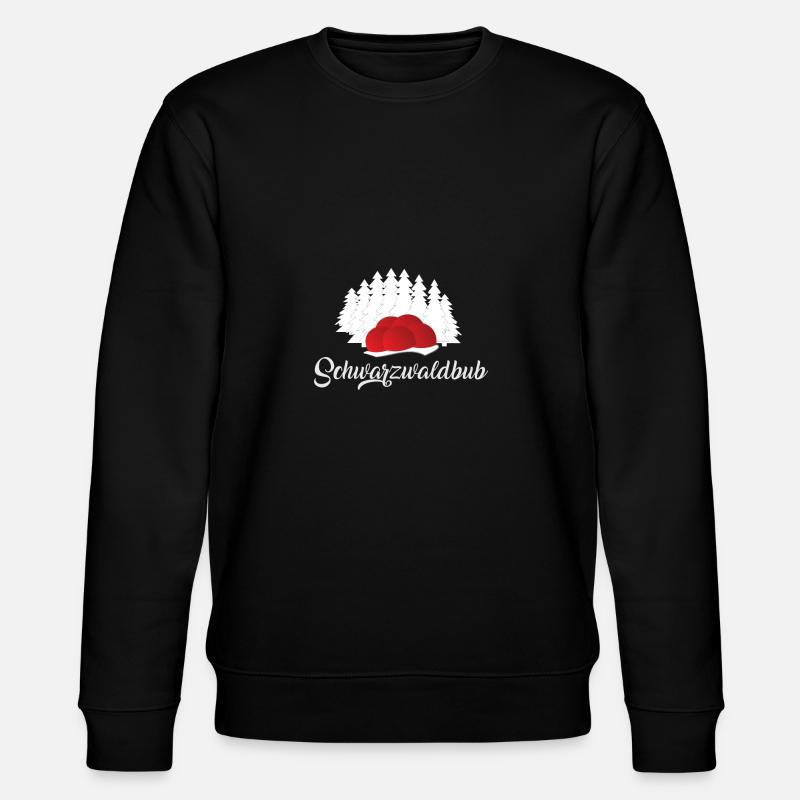 Schwarzwald bollenhut schwarzwaldbub geschenk - Stanley/Stella Unisex Bio-Sweatshirt CHANGER  - Schwarz