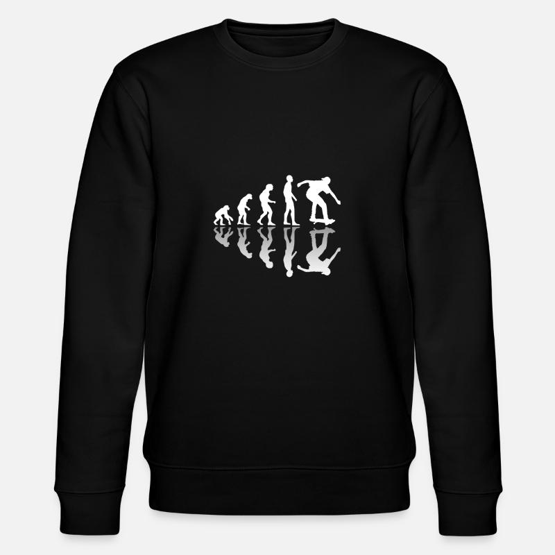 Skateboard Evolution Skater Skating - Sweat bio CHANGER Stanley/Stella Unisexe - noir