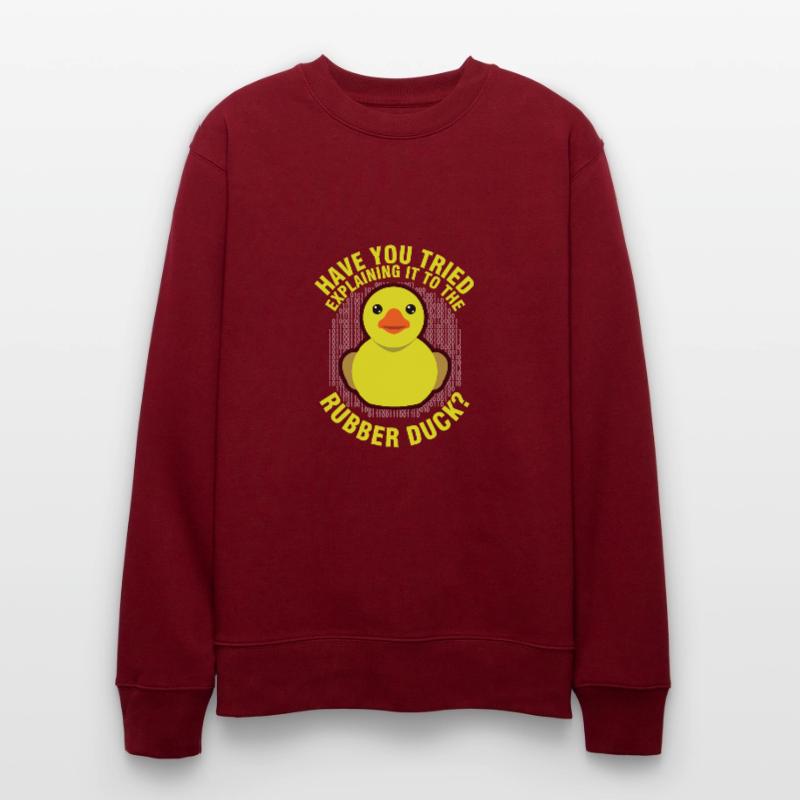 Funny Programming Rubber Duck for Debug Debugger Stanley/Stella CHANGER Unisex Organic Sweatshirt