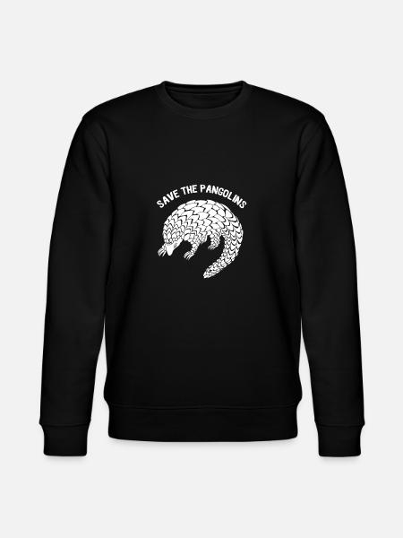Save The Pangolins-Pangolin Lives Matter - Stanley/Stella CHANGER Unisex Organic Sweatshirt - black