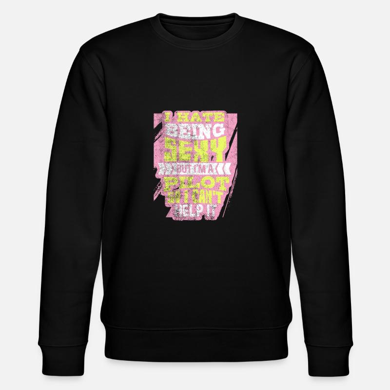 Pilote sexy - Sweat bio CHANGER Stanley/Stella Unisexe - noir