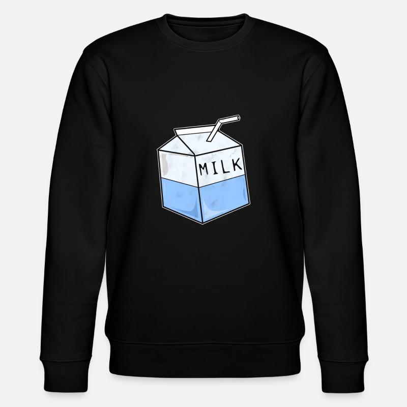 Milch Milchpackung - Stanley/Stella Unisex Bio-Sweatshirt CHANGER  - Schwarz