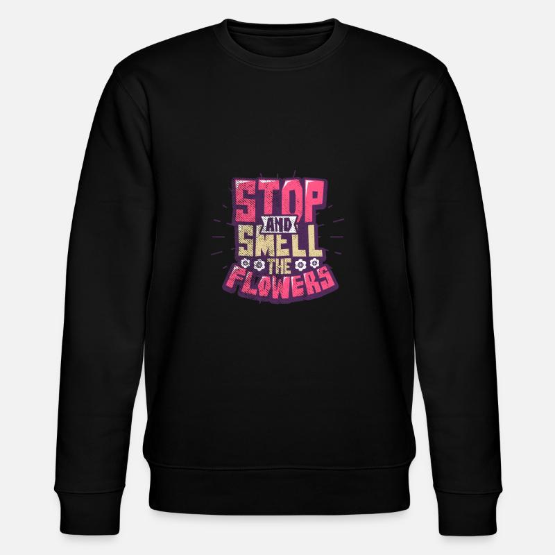 Fleurs - Sweat bio CHANGER Stanley/Stella Unisexe - noir