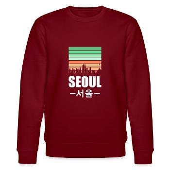 Corée du Sud Séoul Corée Corée Kpop Asie Vacances - Sweat bio CHANGER Stanley/Stella Unisexe - bordeaux - Devant - Nik (191cm) & Marisol (170cm)