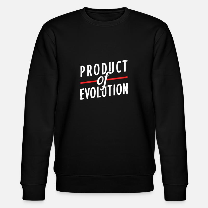 Atheist evolution gift - Stanley/Stella CHANGER Unisex Organic Sweatshirt - black