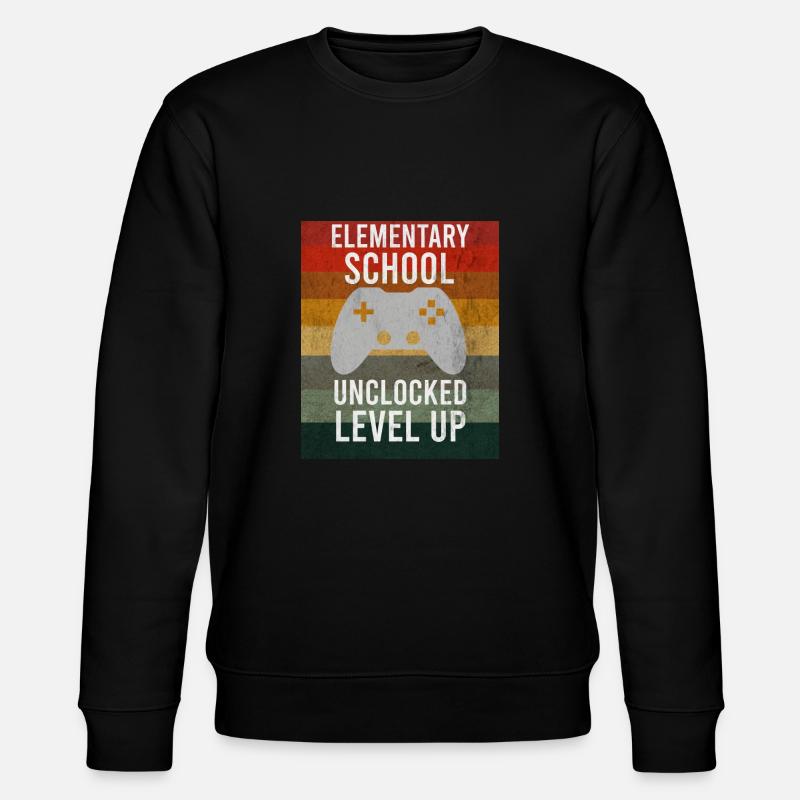Elementary School Controller Level Up - Stanley/Stella CHANGER Unisex Organic Sweatshirt - black