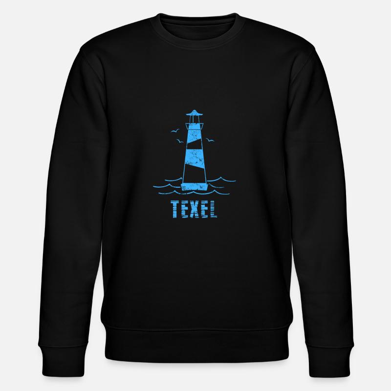 Texel Leuchtturm Möwen Nordsee - Stanley/Stella Unisex Bio-Sweatshirt CHANGER  - Schwarz