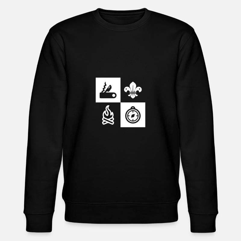 Boy Scouts Boy Scouts - Stanley/Stella CHANGER Unisex Organic Sweatshirt - black