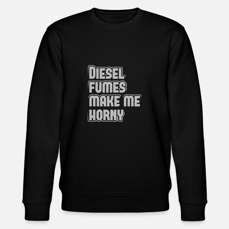 Dieseldämpfe Machen Mich Geil - Stanley/Stella Unisex Bio-Sweatshirt CHANGER  - Schwarz