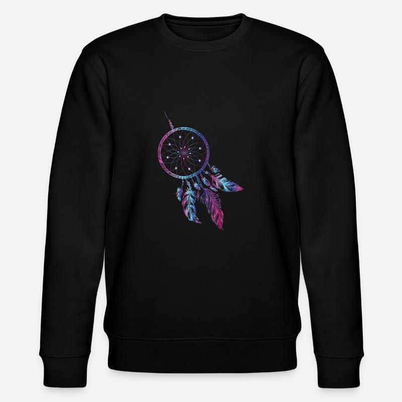 Attrape-rêves Indiens Dream dream plume - Sweat bio CHANGER Stanley/Stella Unisexe - noir