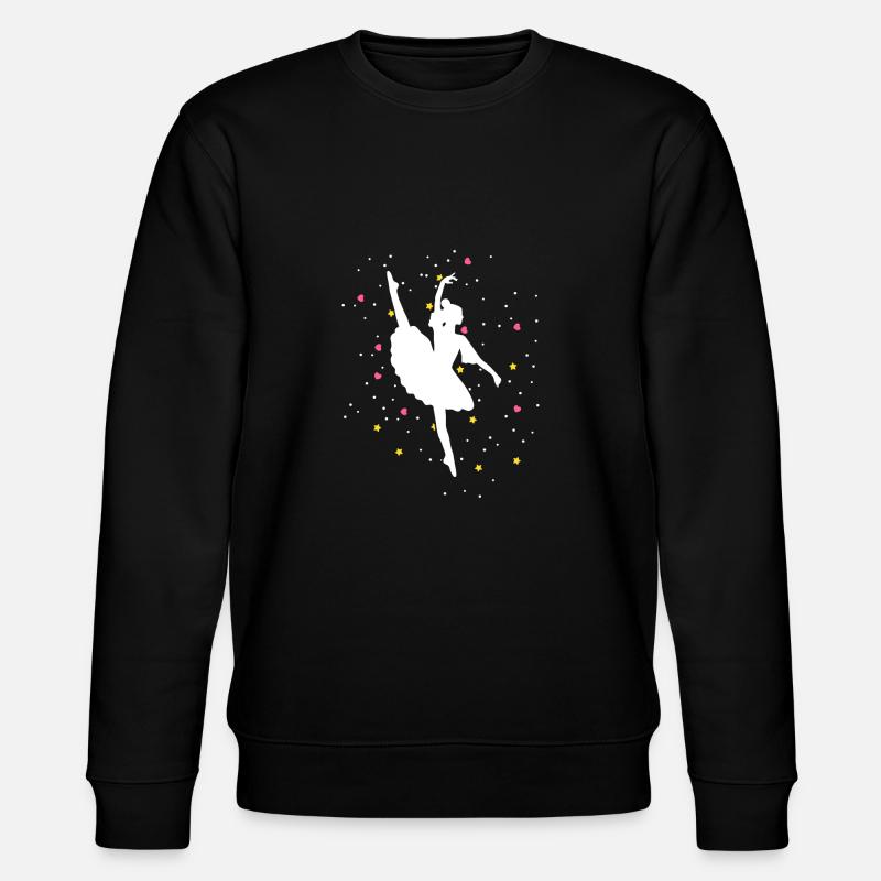 Ballerine danse cadeau avec étoiles - Sweat bio CHANGER Stanley/Stella Unisexe - noir