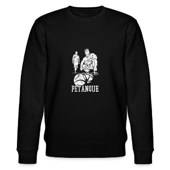 Pétanque Pétanque Pétanque Boccia cadeau - Sweat bio CHANGER Stanley/Stella Unisexe - noir - Devant - Nik (191cm) & Marisol (170cm)