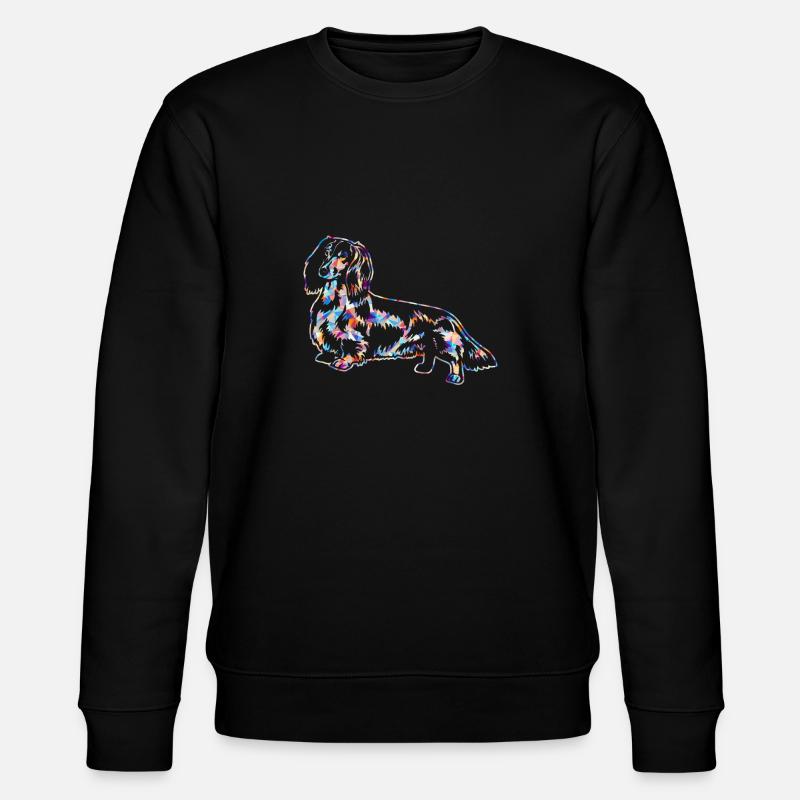 Chemises géométriques de teckel - Sweat bio CHANGER Stanley/Stella Unisexe - noir
