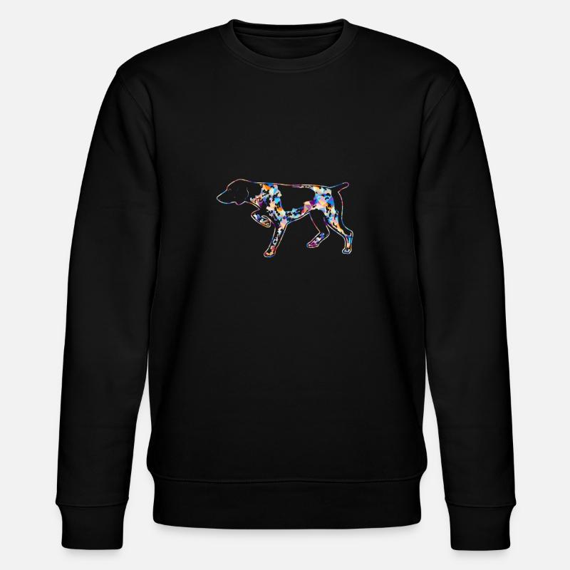 Deutsch Kurzhaar - Stanley/Stella Unisex Bio-Sweatshirt CHANGER  - Schwarz