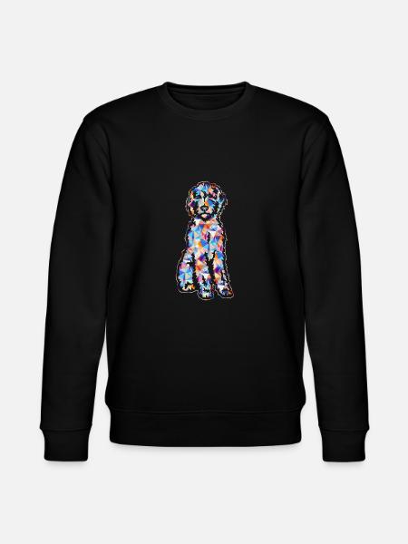 Labradoodle Geometric Shirts - Stanley/Stella CHANGER Unisex Organic Sweatshirt - black