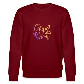carpe Diem - Sweat bio CHANGER Stanley/Stella Unisexe - bordeaux - Devant - Nik (191cm) & Marisol (170cm)