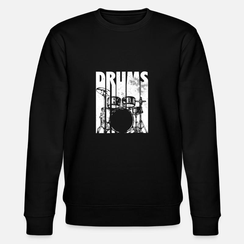 Drummer Drums | Drums drummer gift - Stanley/Stella CHANGER Unisex Organic Sweatshirt - black