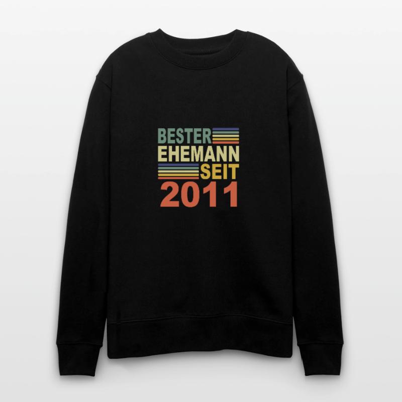 2011 Bester Ehemann Ehepartner Jahr 2011 Partner Stanley/Stella Unisex Bio-Sweatshirt CHANGER 