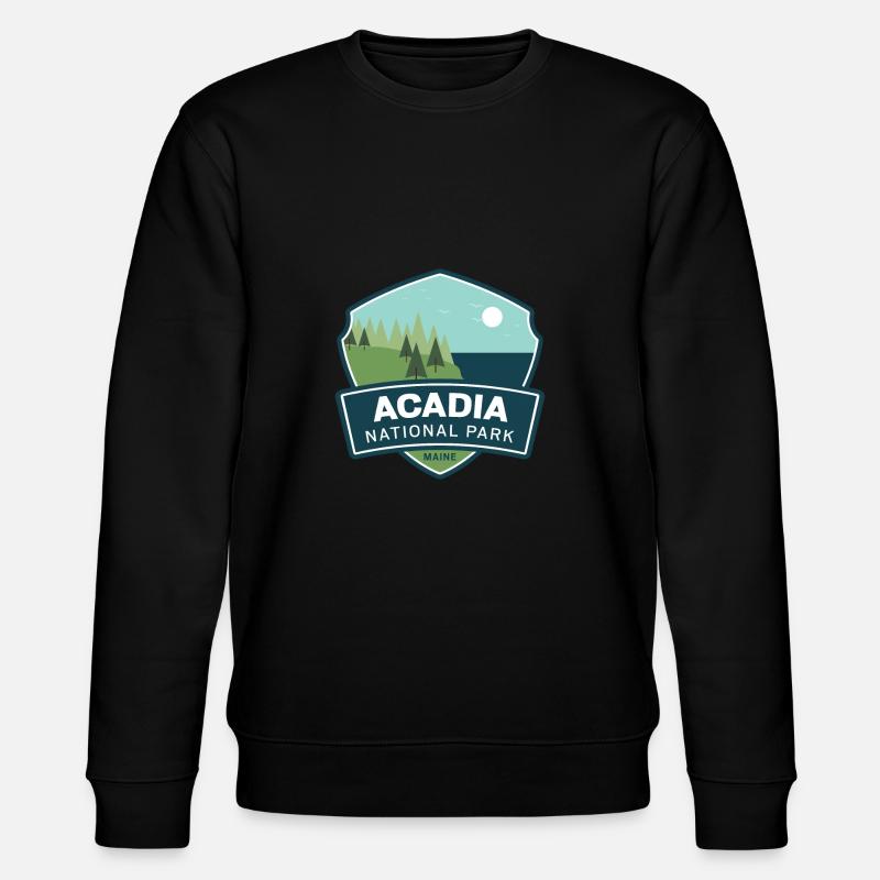 Parc national d'Acadia - Maine - Sweat bio CHANGER Stanley/Stella Unisexe - noir