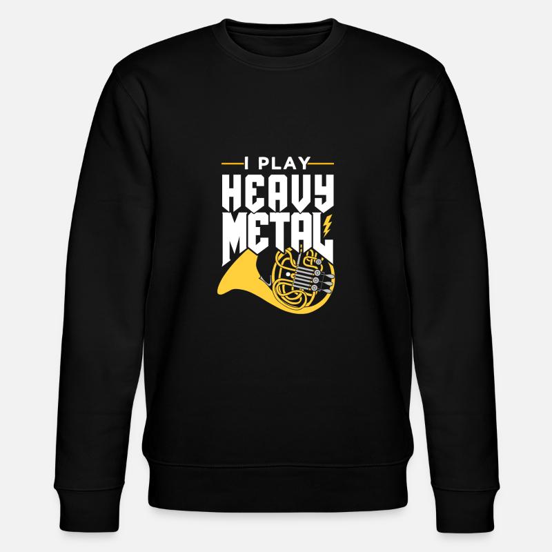 Horn Geschenkidee - Stanley/Stella Unisex Bio-Sweatshirt CHANGER  - Schwarz