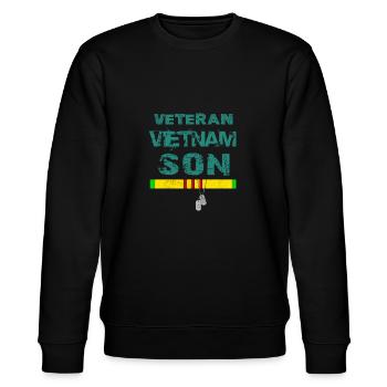 Fils du Vietnam vétéran - Sweat bio CHANGER Stanley/Stella Unisexe - noir - Devant - Nik (191cm) & Marisol (170cm)