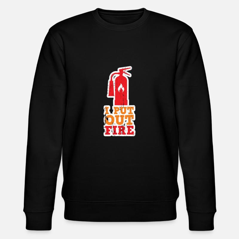 Fire extinguisher - Stanley/Stella CHANGER Unisex Organic Sweatshirt - black
