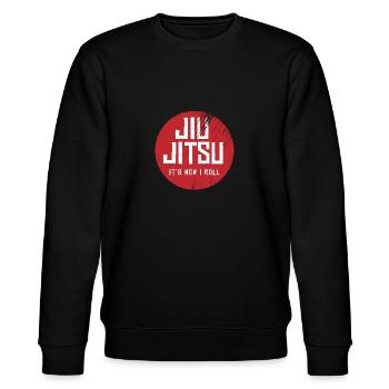 BJJ Jiu Jitsu Gift Wrestler Sambo Judo MMA Grappli - Stanley/Stella Unisex Bio-Sweatshirt CHANGER  - Schwarz - Vorne - Nik (191cm) & Marisol (170cm)